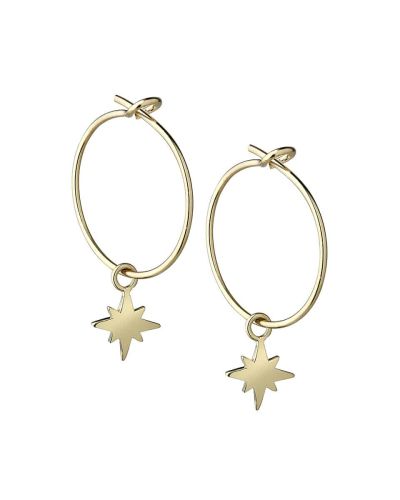 boucles d'oreilles petite créole etoile polaire
